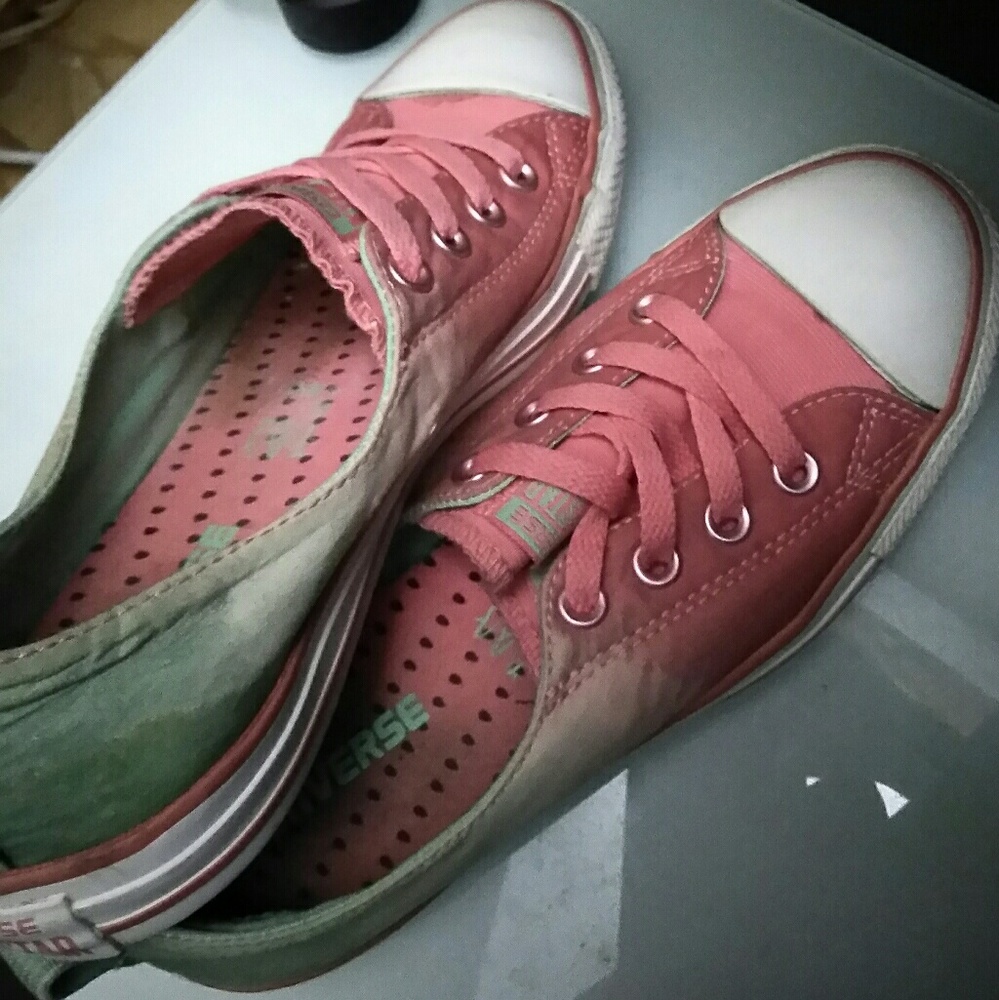 Watermelon Converse Slip Ons
